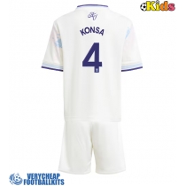 Aston Villa Ezri Konsa #4 Replica Third Minikit 2025-26 Short Sleeve (+ pants)